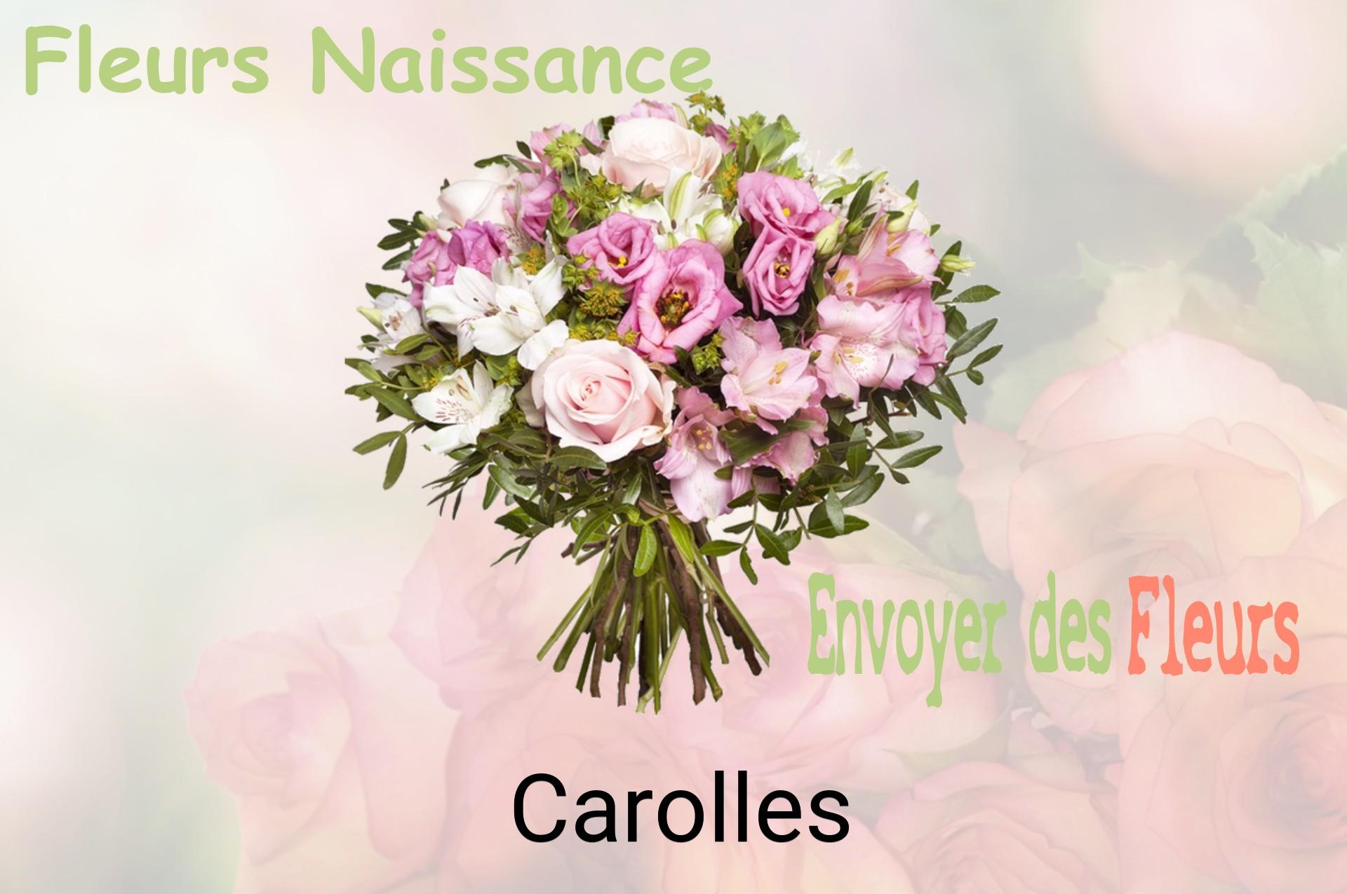 Bouquet de fleurs de naissance livré à Carolles